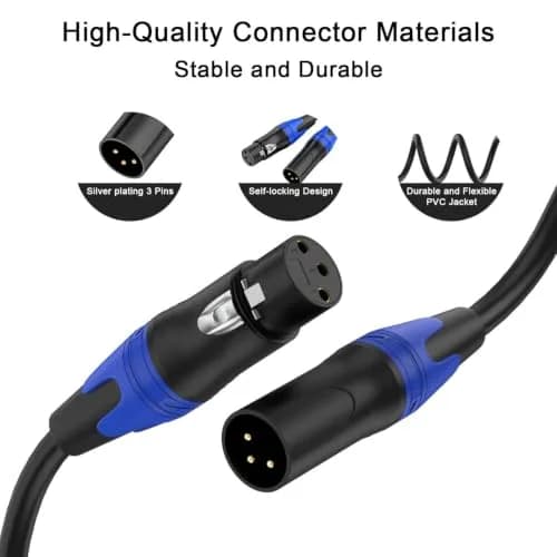 Seefeful 5FT XLR Y Splitter Mic Cable | Balanced Audio for Studio & Stage thumbnail 6
