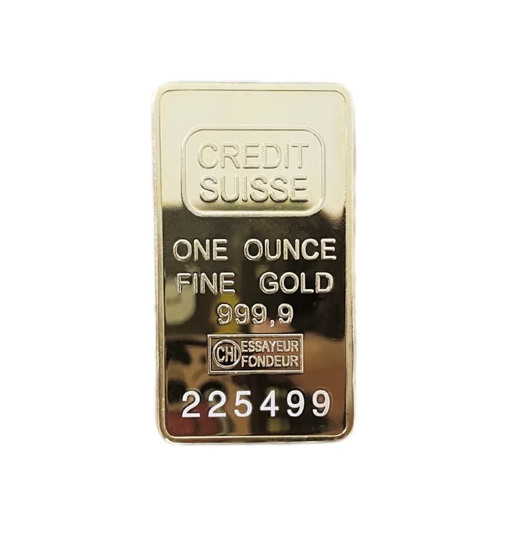 LRGKMCWTOB Replica Brick Bullion 1 oz (35g) | Movie Prop for Pirate Costume Party Supplies — Golden