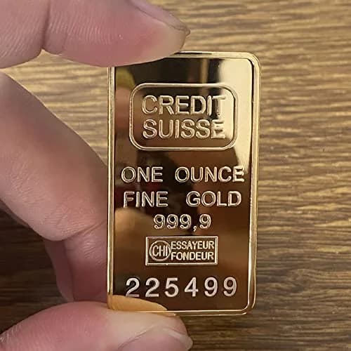 LRGKMCWTOB Replica Brick Bullion 1 oz (35g) | Movie Prop for Pirate Costume Party Supplies thumbnail 4