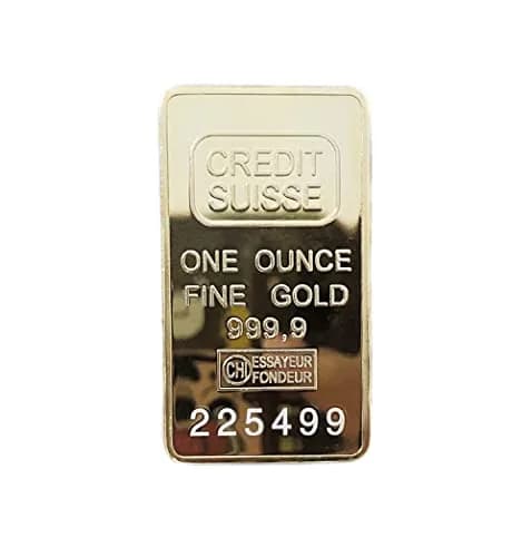 LRGKMCWTOB Replica Brick Bullion 1 oz (35g) | Movie Prop for Pirate Costume Party Supplies thumbnail 1