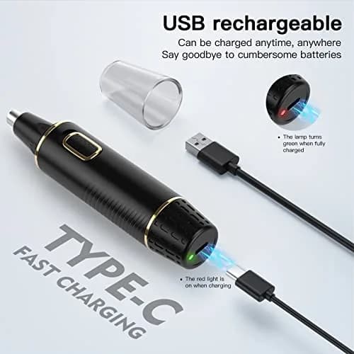XOOMRSCP Nose & Ear Hair Trimmer 1 Count | Rechargeable, Painless, Waterproof thumbnail 3