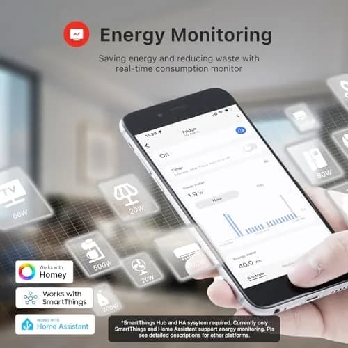 THIRDREALITY ZigBee Smart Plug 4 Pack, 15A Outlet, 120V (US-Spec) | Real-Time Energy Monitoring & Zigbee Repeater thumbnail 3