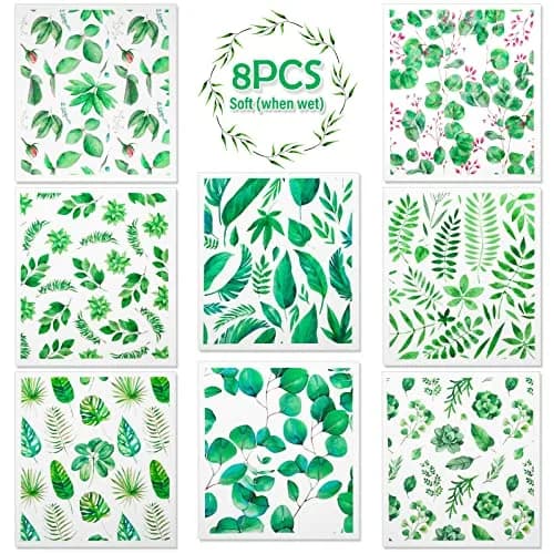 Lucomb Swedish Dish Cloths 8 Pack 20cm x 18cm (8" x 7") | Biodegradable & Reusable Kitchen Paper Towels thumbnail 1