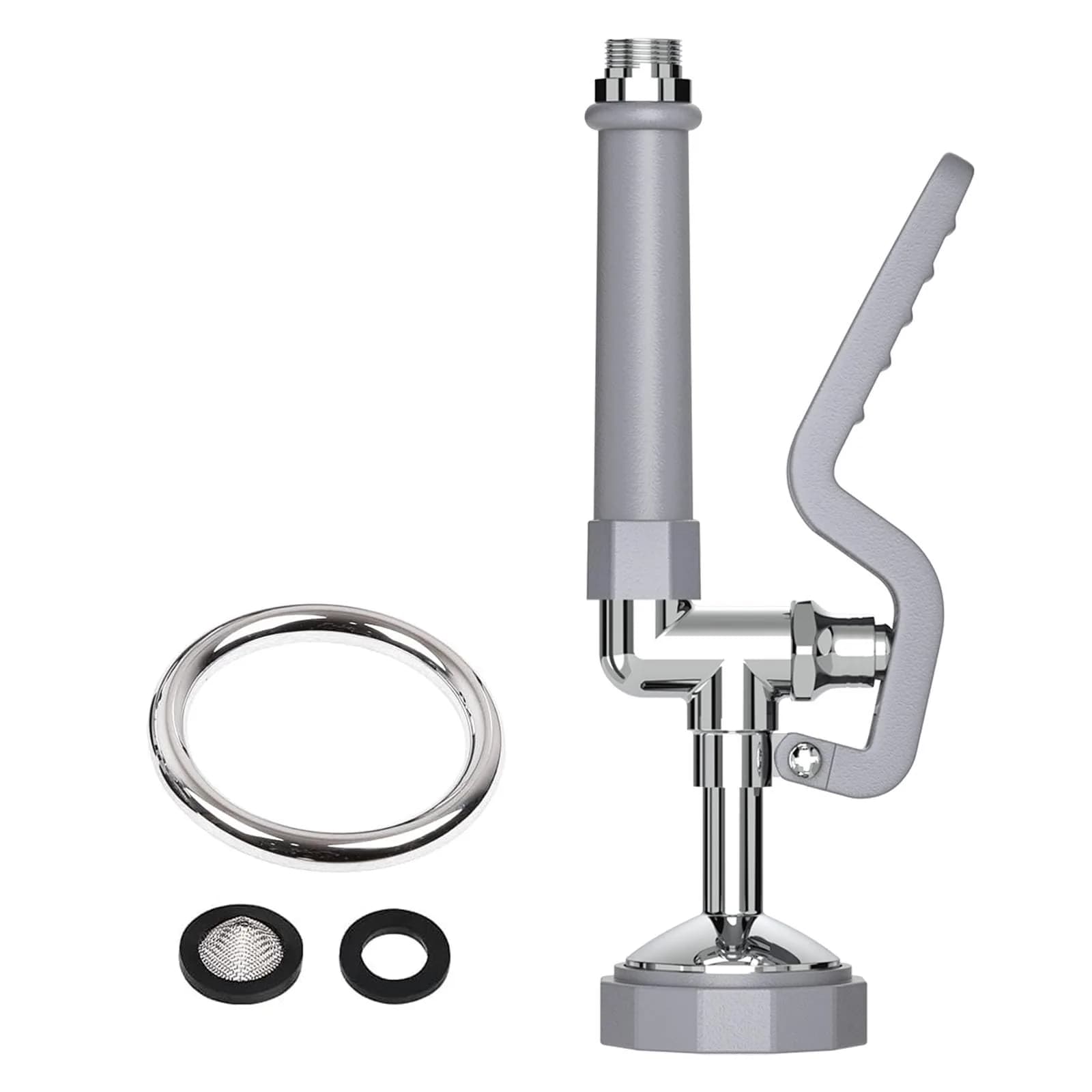 JZBRAIN Commercial Sink Sprayer,Pre Rinse Spray Valve, Grey | High Pressure Kitchen Faucet Replacement - main product image