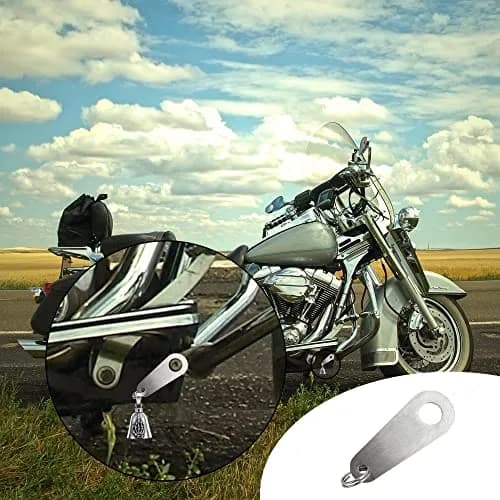 Omoojee Motorcycle Bell Hanger & Split Ring | Silver, Fits Most Bells, Durable Stainless Steel thumbnail 6