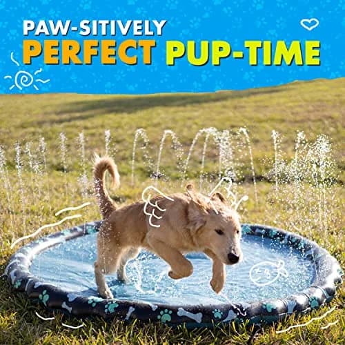 SplashEZ Non-Slip Splash Pad Sprinkler 69" (175 cm) | Water Play for Kids & Dogs thumbnail 5