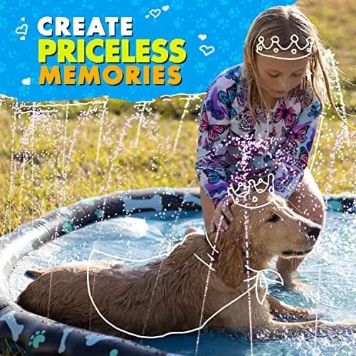 SplashEZ Non-Slip Splash Pad Sprinkler 69" (175 cm) | Water Play for Kids & Dogs thumbnail 6