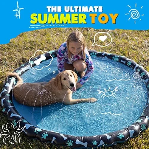 SplashEZ Non-Slip Splash Pad Sprinkler 69" (175 cm) | Water Play for Kids & Dogs thumbnail 8