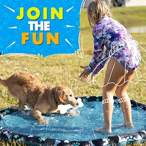 SplashEZ Non-Slip Splash Pad Sprinkler 69" (175 cm) | Water Play for Kids & Dogs thumbnail 9