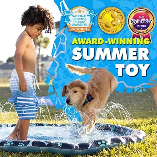 SplashEZ Non-Slip Splash Pad Sprinkler 69" (175 cm) | Water Play for Kids & Dogs thumbnail 2