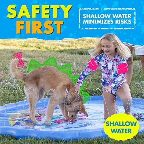 SplashEZ 216 cm (89") Extra Large Sea World Splash Pad | ASTM-Tested Non-Toxic Water Play Sprinkler thumbnail 8