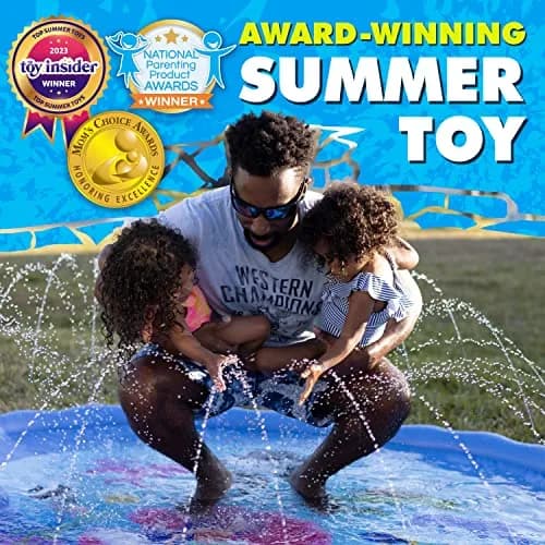 SplashEZ 216 cm (89") Extra Large Sea World Splash Pad | ASTM-Tested Non-Toxic Water Play Sprinkler thumbnail 2