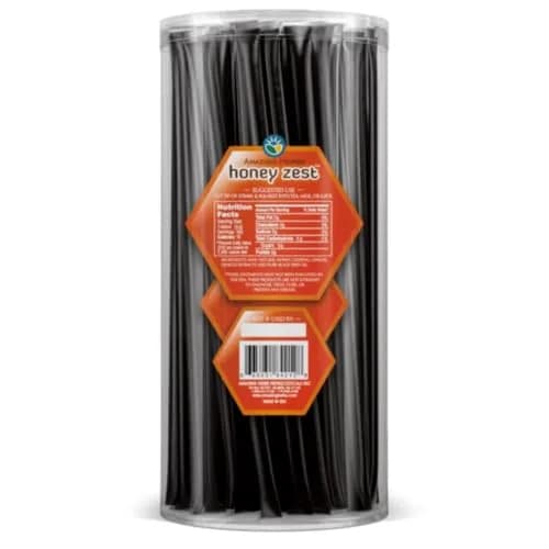 Amazing Herbs HoneyZest Honey Sticks with Black Seed Oil, Ginseng & Ginger - 100 Count (100 Sticks) | Natural Antioxidant Boost thumbnail 2