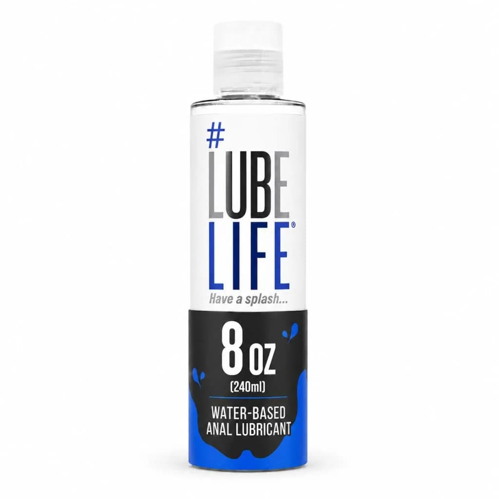 LubeLife Water Based Anal Lube 240ml (8 fl oz) | Silky Smooth Glide for Intimacy - main product image
