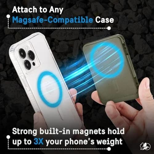 Pelican MagSafe Wallet for iPhone - OD Green | Holds up to 4 Cards + Cash, IPX4 Water Resistant thumbnail 6