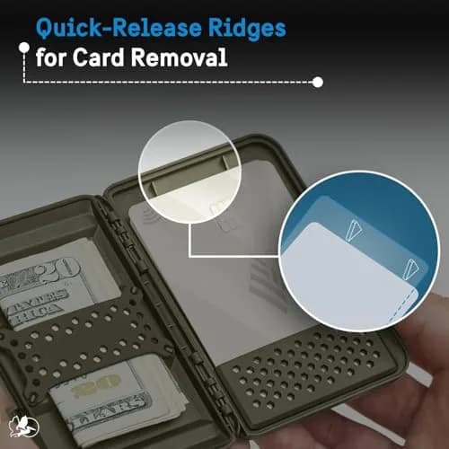Pelican MagSafe Wallet for iPhone - OD Green | Holds up to 4 Cards + Cash, IPX4 Water Resistant thumbnail 7