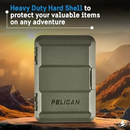 Pelican MagSafe Wallet for iPhone - OD Green | Holds up to 4 Cards + Cash, IPX4 Water Resistant thumbnail 2