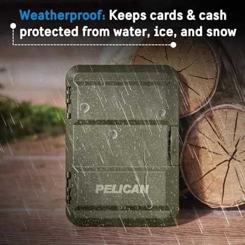 Pelican MagSafe Wallet for iPhone - OD Green | Holds up to 4 Cards + Cash, IPX4 Water Resistant thumbnail 3