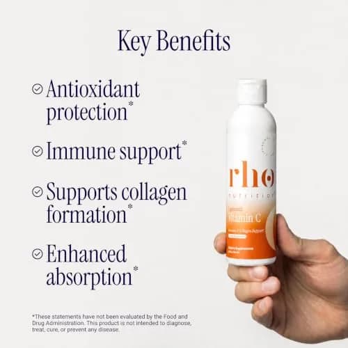 Rho Nutrition Liposomal Vitamin C Liquid Supplement | Supports Immunity & Collagen, 5 Fl Oz thumbnail 2