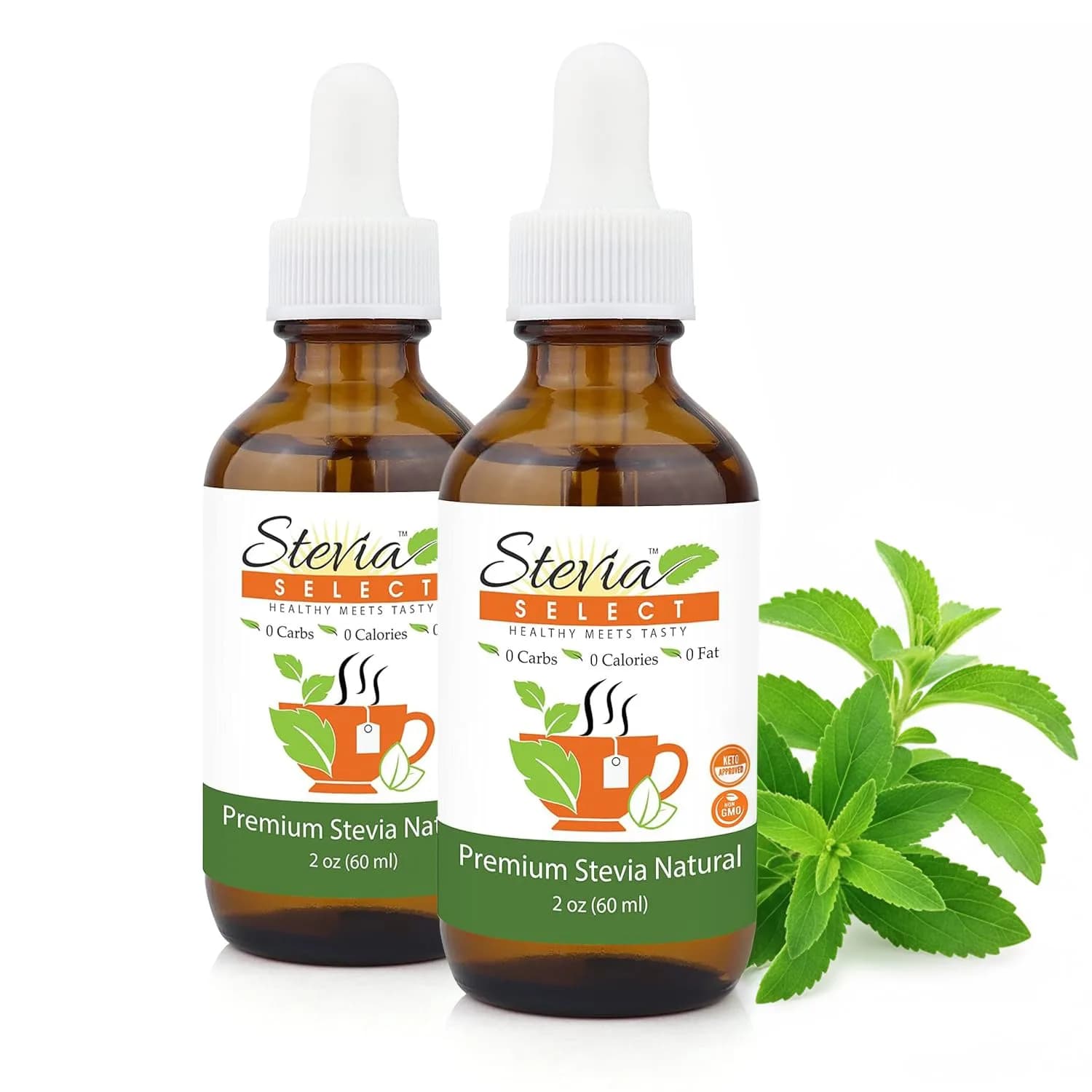 Stevia Select Organic Stevia Powder 1.25oz (35.4g) | Pure Plant-Based Sweetener with No Additives — 2 Fl Oz