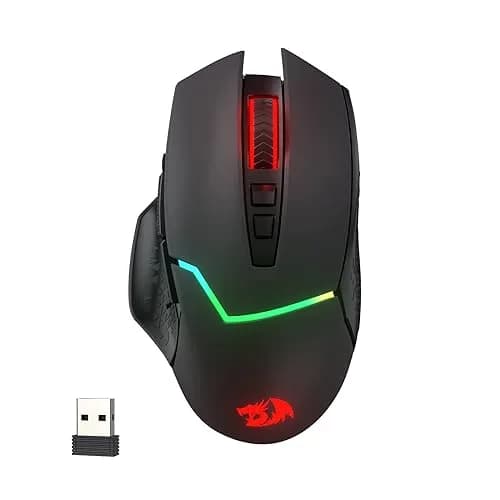 Redragon M690 PRO Wireless RGB Gaming Mouse 8000 DPI | Ergonomic, 8 Macro Buttons, 87H Battery thumbnail 1