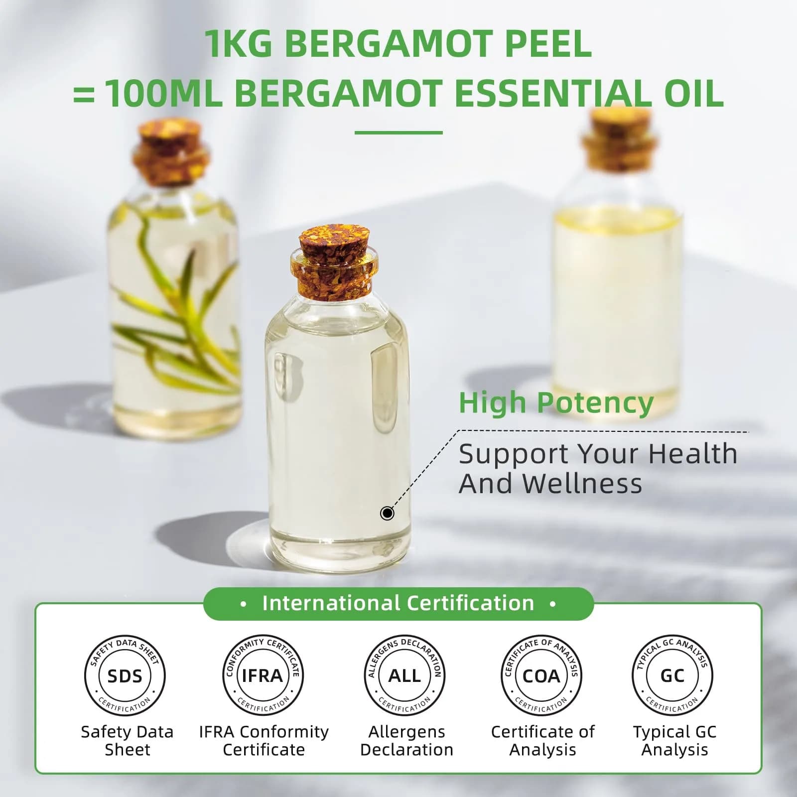 HIQILI Bergamot Essential Oil 16 Fl Oz (500ml) | Pure Italian Citrus for Diffuser, Skin, Hair & DIY thumbnail 7