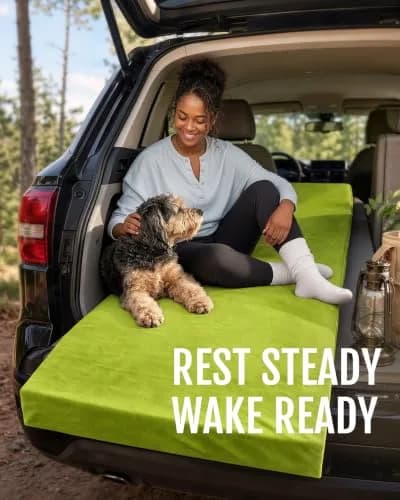 Gaialoop Memory Foam Camping Mattress 3 Inch | Avocado Green Supportive Floor Pad thumbnail 8