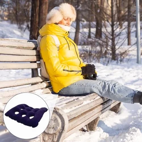 MESINURS Inflatable Bedridden Cushion 48"Lx48"W | Breathable Flocking Nursing Square Pad for Elderly & Disabled thumbnail 5
