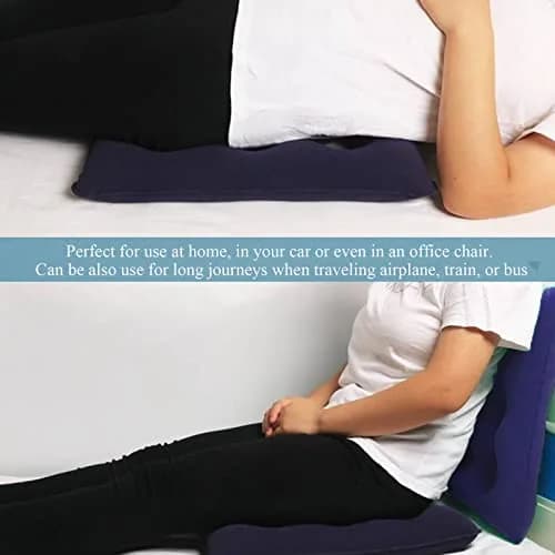 MESINURS Inflatable Bedridden Cushion 48"Lx48"W | Breathable Flocking Nursing Square Pad for Elderly & Disabled thumbnail 6