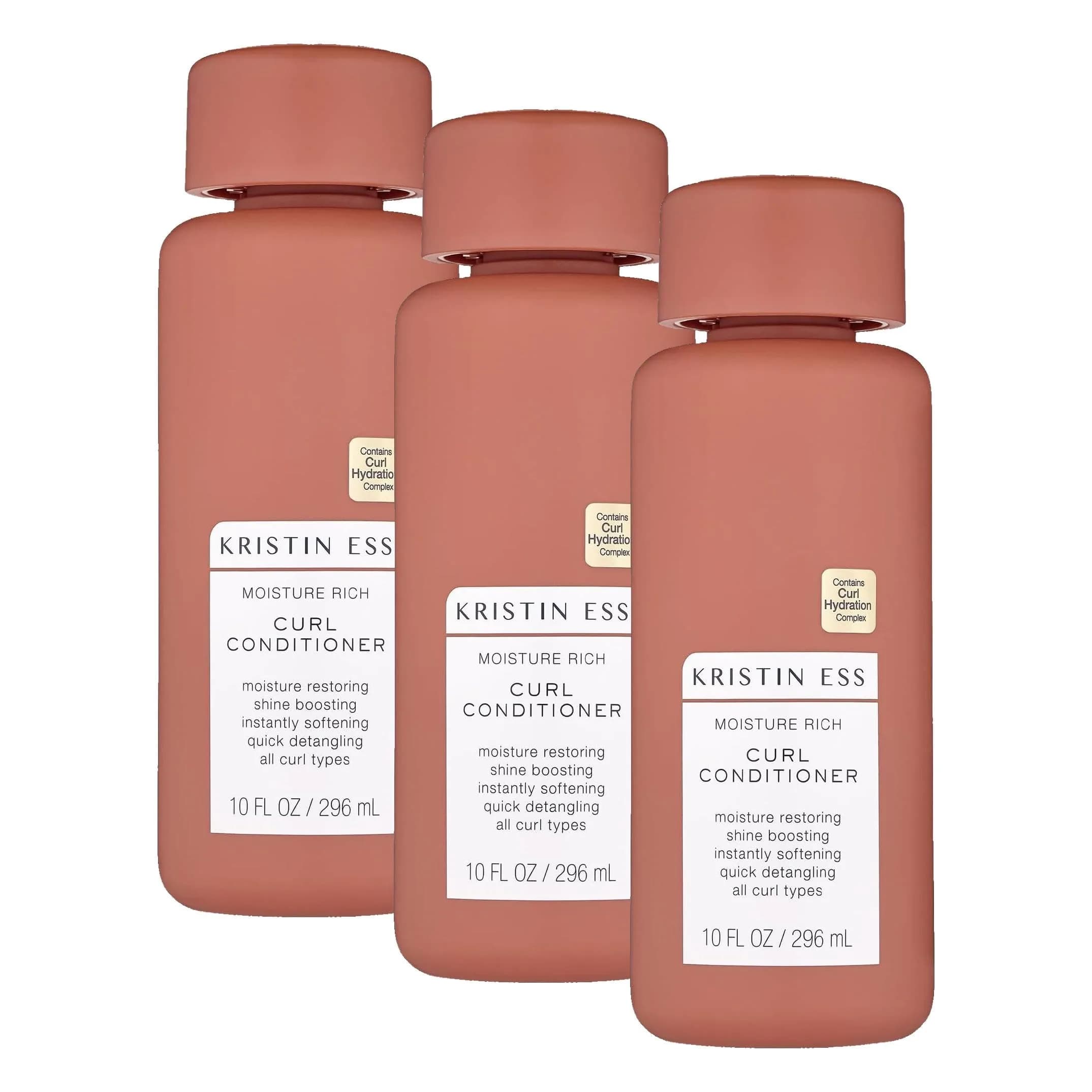 Kristin Ess Hair Moisture Rich Curl Conditioner for Curly + Wavy Hair, 300ml (10 Fl Oz) Each | Hydrating Curl Enhancer — Curl Conditioner
