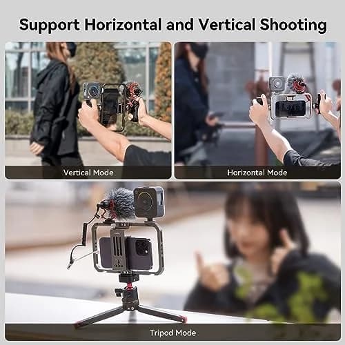 SMALLRIG Universal Phone Cage with Dual Handles, Smartphone Video Rig Stabilizer for iPhone, Samsung, Pixel, Android Phones (Black) thumbnail 6