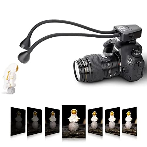JJC Macro LED Arm Light with 10 Brightness Levels | Heat-Free, Adjustable, 5600K, USB-C Charging thumbnail 1