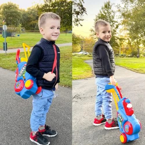 Liberry Toddler Golf Clubs Set Toy with Mat, Blue | Educational Sports Toy for Ages 1-4 thumbnail 8