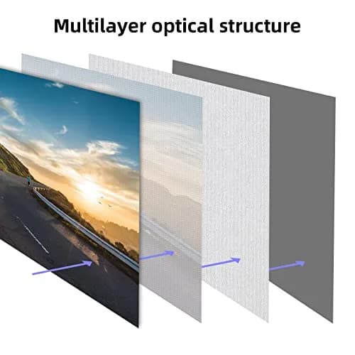HUANYINGBJB 100-inch Projector Screen 226cm (89") x 127cm (50") | 4K HD Foldable Rear Front Projection Screen thumbnail 4