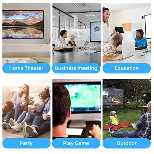 HUANYINGBJB 100-inch Projector Screen 226cm (89") x 127cm (50") | 4K HD Foldable Rear Front Projection Screen thumbnail 7