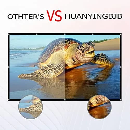 HUANYINGBJB 100-inch Projector Screen 226cm (89") x 127cm (50") | 4K HD Foldable Rear Front Projection Screen thumbnail 2