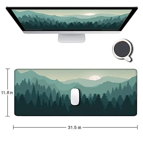 SANWUMIAN Mouse Pad Gaming 31.5x11.8 inch | Large Desk Mat for Gaming & Office thumbnail 2