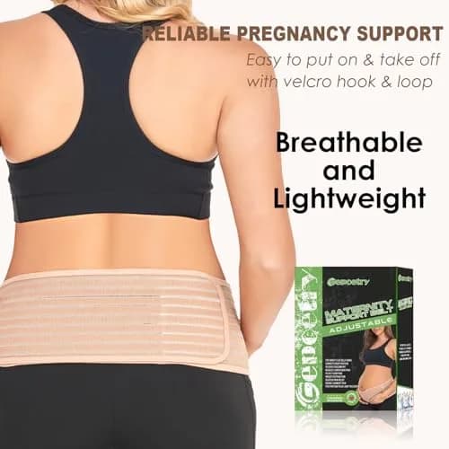 Gepoetry Maternity Belly Band for Pregnant Women Pregnancy Belly Band | Support & Postpartum Relief thumbnail 5