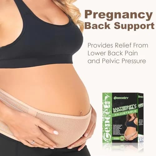 Gepoetry Maternity Belly Band for Pregnant Women Pregnancy Belly Band | Support & Postpartum Relief thumbnail 4