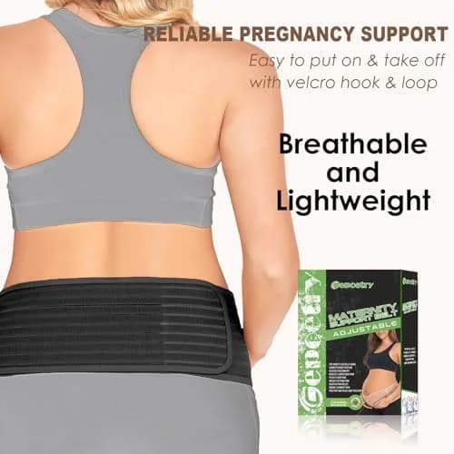 Gepoetry Maternity Belly Band for Pregnant Women | Adjustable Support for All Pregnancy Stages thumbnail 5