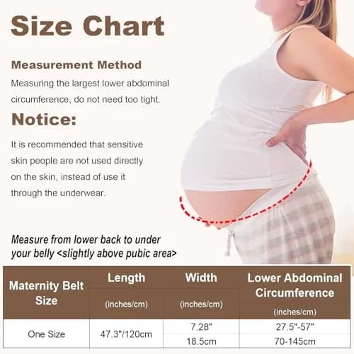 Gepoetry Maternity Belly Band for Pregnant Women | Adjustable Support for All Pregnancy Stages thumbnail 6