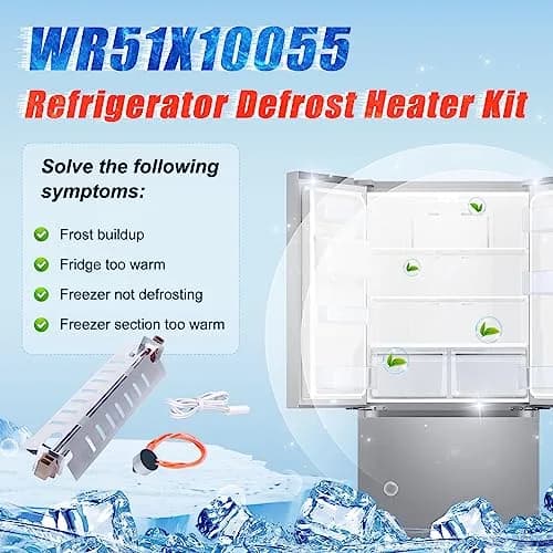 M Motico Refrigerator Defrost Heater Kit WR51X10055, WR55X10025 Sensor, WR50X10068 Thermostat - 2 Pack | Electric Defrost System thumbnail 7
