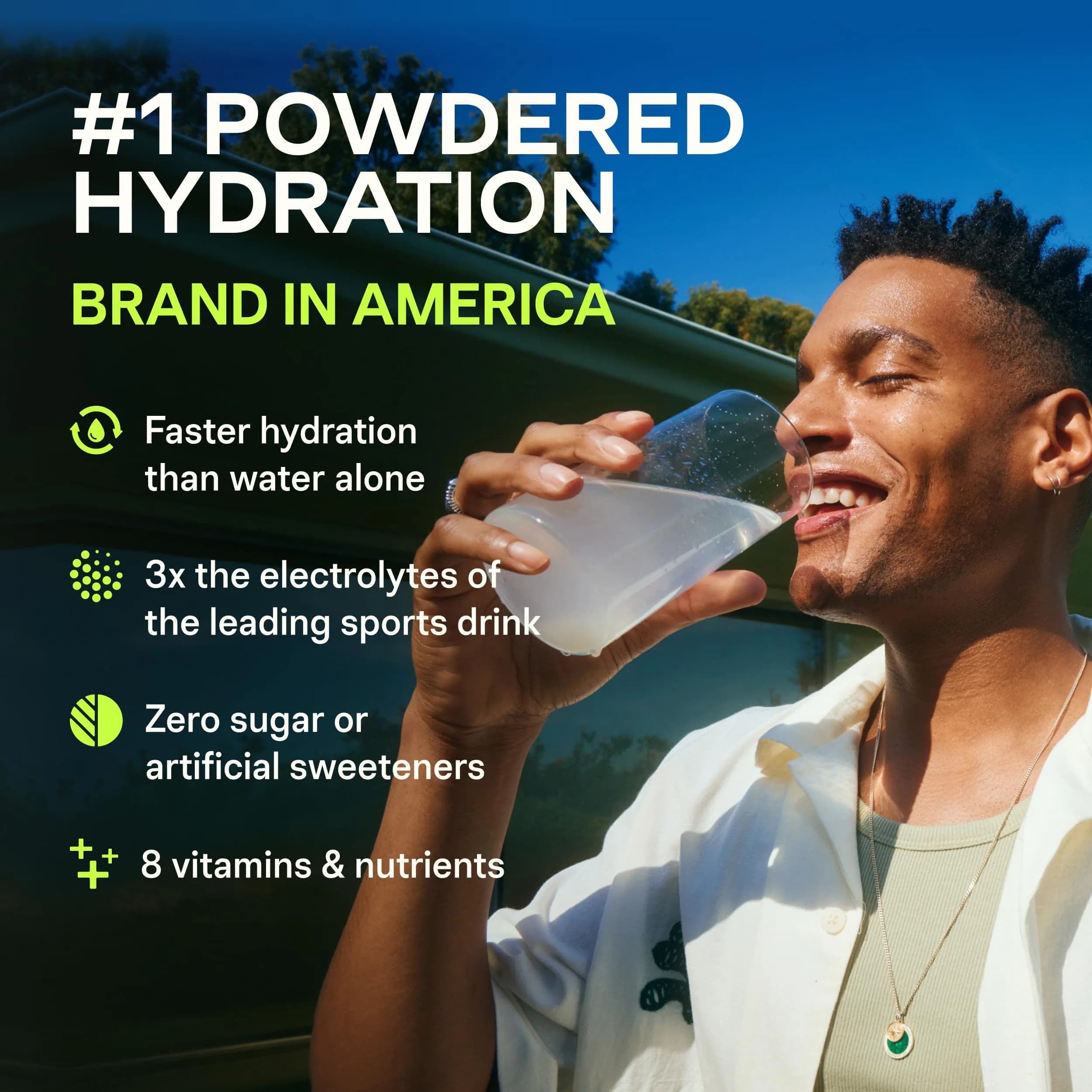 Liquid I.V. Sugar-Free Hydration Electrolytes Green Grape 6.41 oz (182 g) | Clinically Proven Hydration - view 3