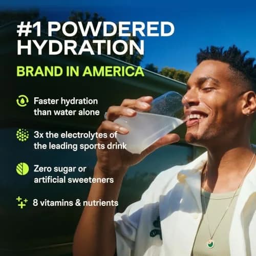Liquid I.V. Sugar-Free Hydration Electrolytes Green Grape 6.41 oz (182 g) | Clinically Proven Hydration thumbnail 3