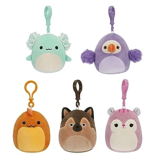 Squishmallows Original 3.5-Inch Clip-On Plush 5-Pack | Ultrasoft Official Jazwares Plush for Kids & Collectors thumbnail 1
