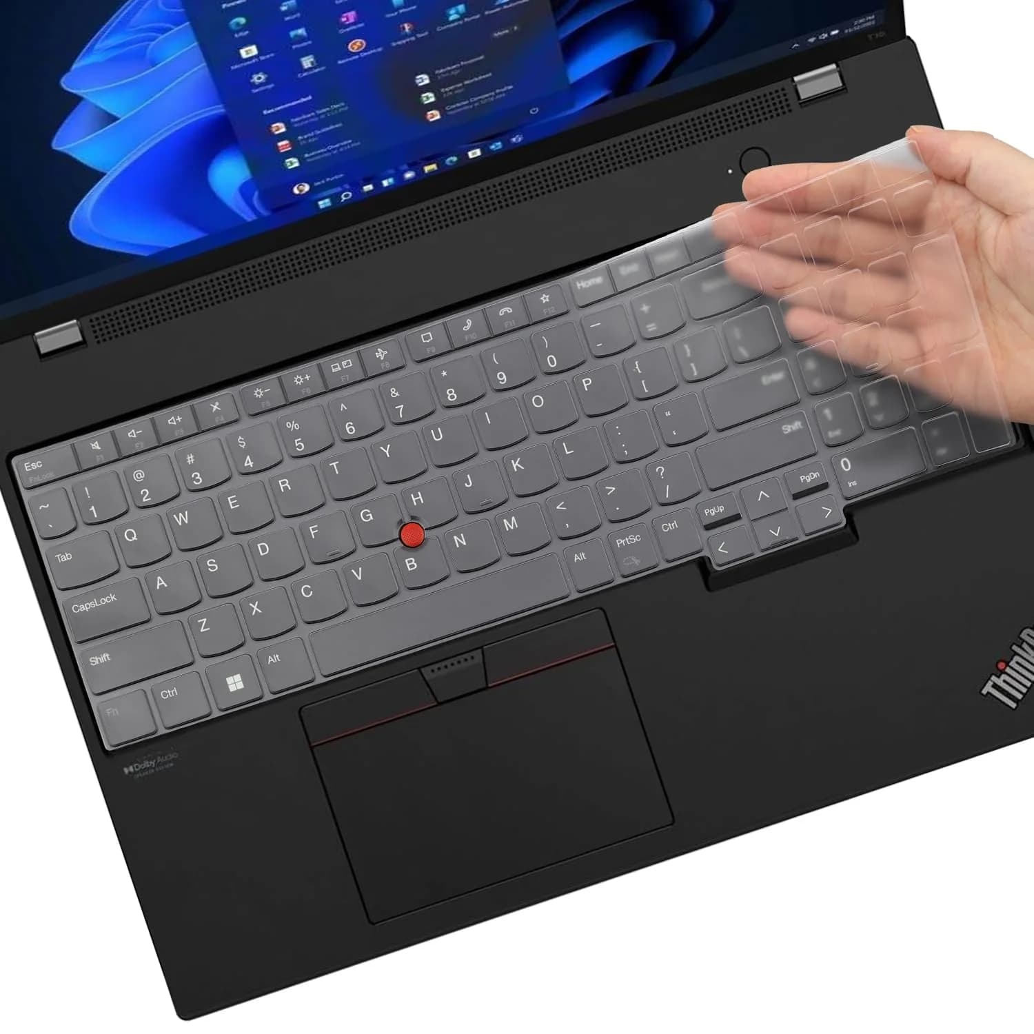 MUBUY-GOL Keyboard Cover for Lenovo ThinkPad E16 L16 T16 T16g P16 P16v P16s 16" & L15 Gen 4/3 15.6" (US Layout) | Thin TPU Protector — TPU