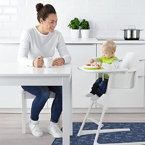 Blissful Diary Baby Splat Mat 128cm (50.4 Inch) | Easy Clean Waterproof Floor Protector for High Chairs & Playtime thumbnail 4