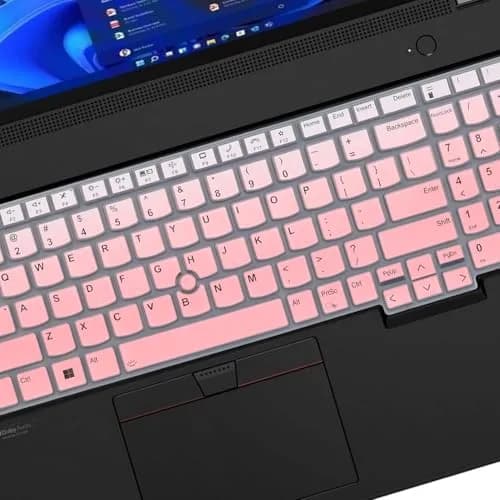 MUBUY-GOL Ombrepink Keyboard Skin for Lenovo ThinkPad T16 P16 E16 16-inch Laptops | US Keyboard Layout thumbnail 4