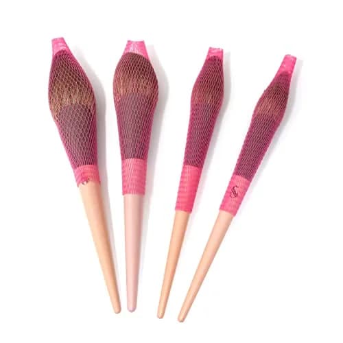 Honbay 100PCS Makeup Brush Protector Mesh Covers (12x1cm / 4.7x0.4 Inch) | Reusable Expandable Covers for Brushes & Tassels thumbnail 5