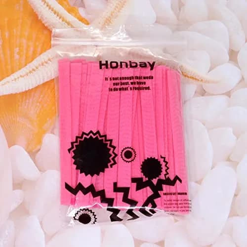 Honbay 100PCS Makeup Brush Protector Mesh Covers (12x1cm / 4.7x0.4 Inch) | Reusable Expandable Covers for Brushes & Tassels thumbnail 7